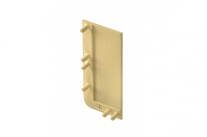 Capac lateral plin, dreapta, maner profil VELLO L, gold [1]