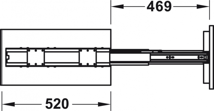 Coloana culisanta Smart+, 5 cosuri, amortizare, extragere totala, corp mobilier 300 mm, H 1900-2200 mm, 100 kg [4]
