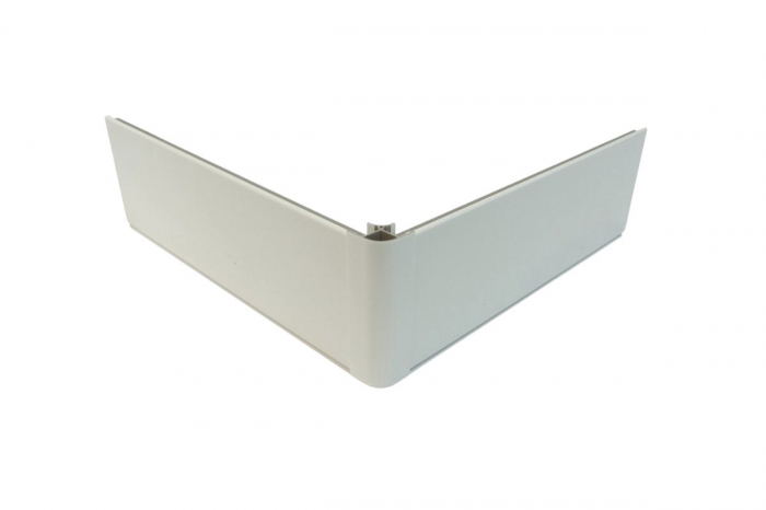Coltar fix 90° plinta H150 mm, alb mat [3]