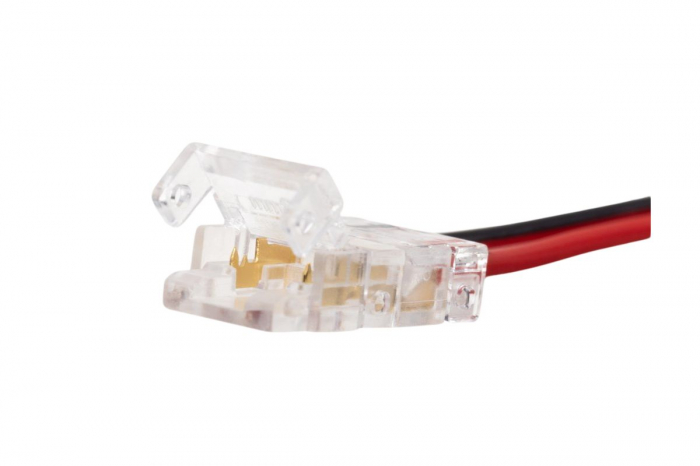 Conector banda LED 8 mm + Mini Amp, cablu 15 cm [2]