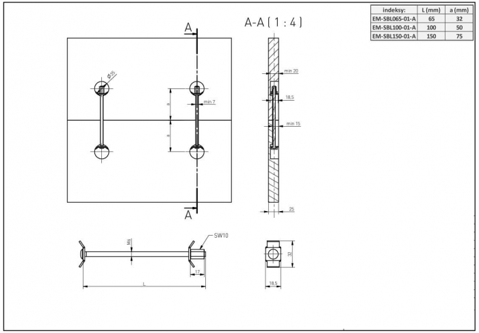 Conector blat mobila 100 mm [2]