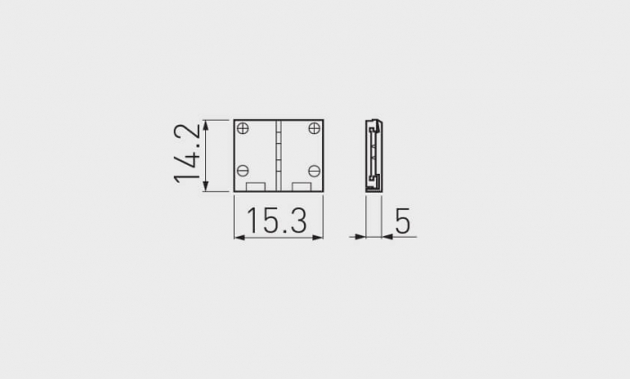 Conector (prelungitor) XC11 pentru banda led 10 mm, fara cablu [2]