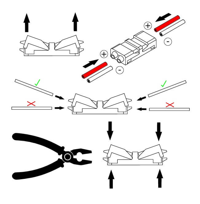 Conector rapid cablu, 2 fire + 2 fire, 12/24/230 V, 9 A max, IP20 [2]