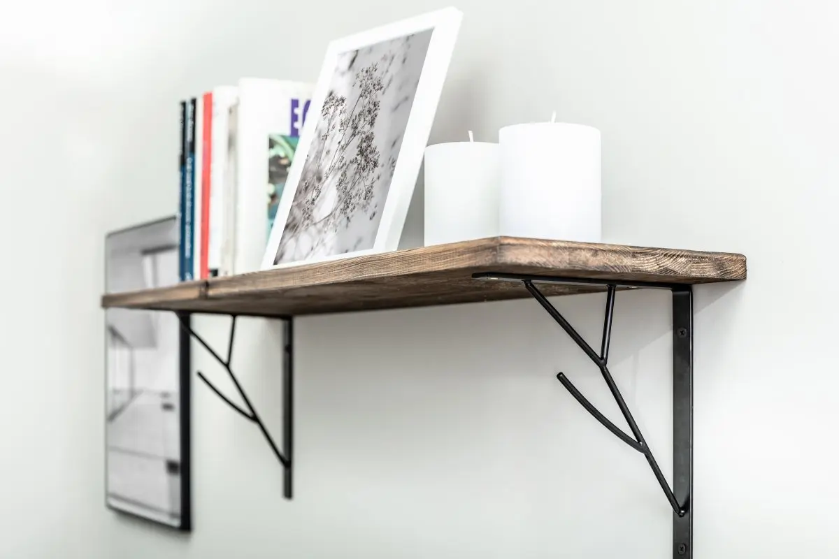 Consola raft (polita) TREE 200x170 mm, negru mat [3]