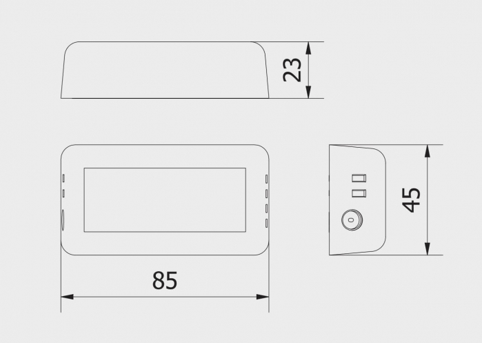 Controller MONO pentru banda led, o zona, max. 120W, IP20 [2]