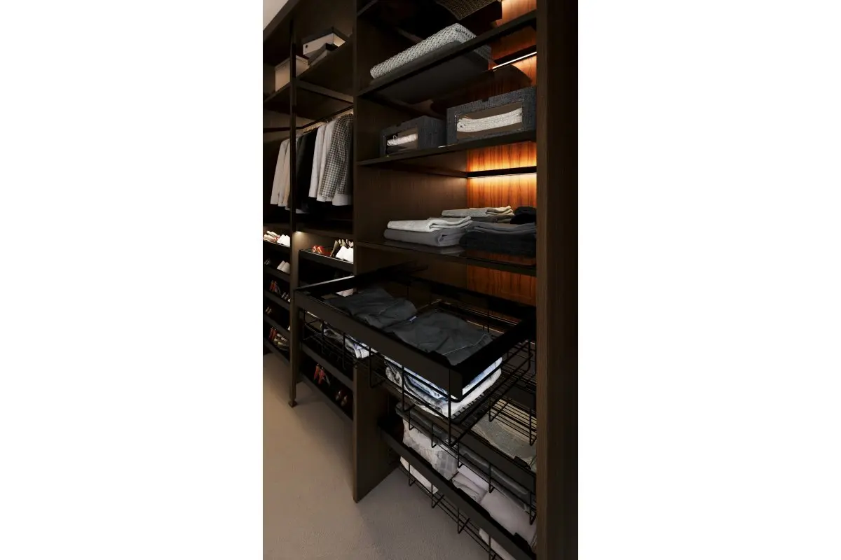 Cos dressing ELITE 600 mm, soft-close, negru mat [4]