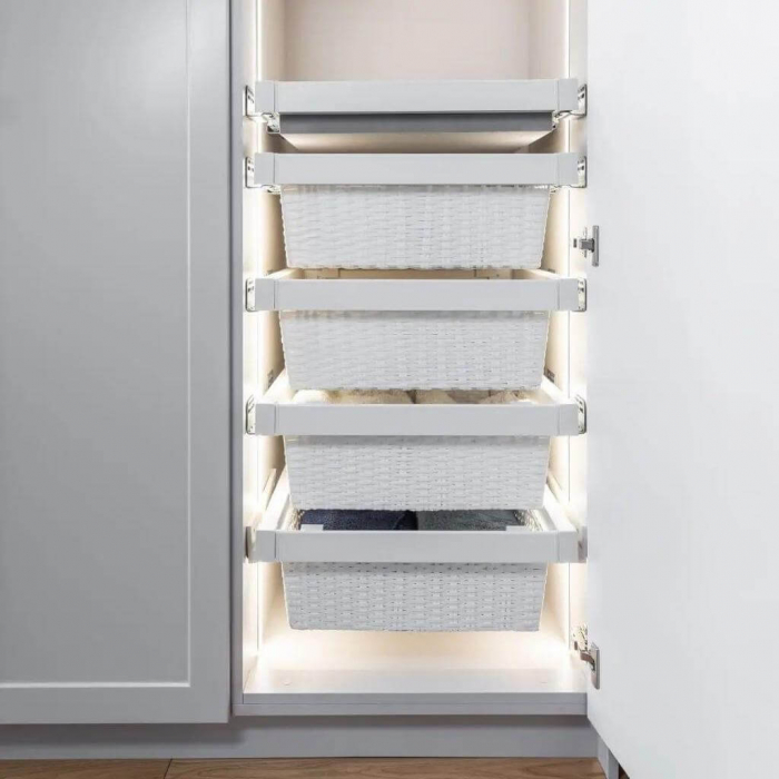 Cos dressing ELITE ratan, soft close, alb [2]