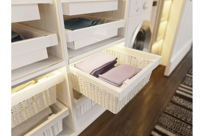 Cos dressing ELITE ratan, soft close, alb [3]