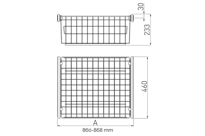 Cos dressing SMART 900 mm, soft-close, alb [3]