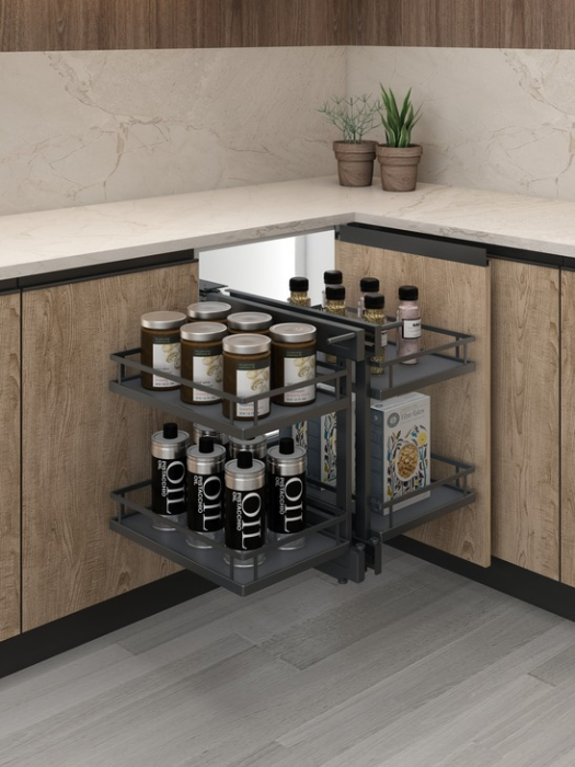 Cos jolly pentru colt Design Premium, antracit [1]