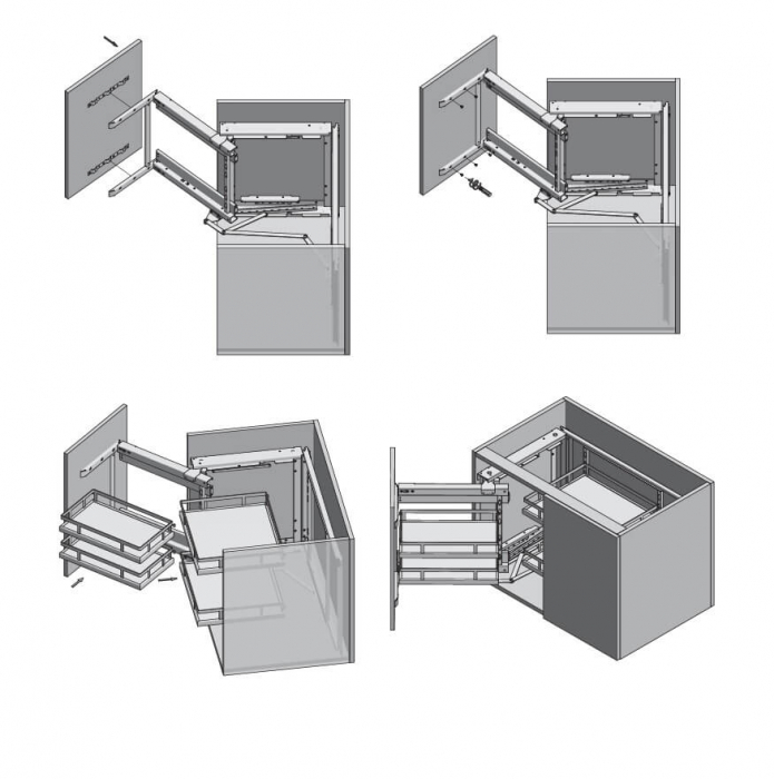 Cos jolly pentru colt MovixPro Magic Corner UMC450, antracit [4]