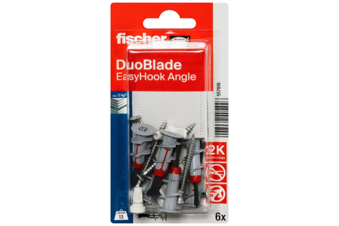 Diblu cu carlig EasyHook DuoBlade K, fixare gips-carton - 6 buc [2]
