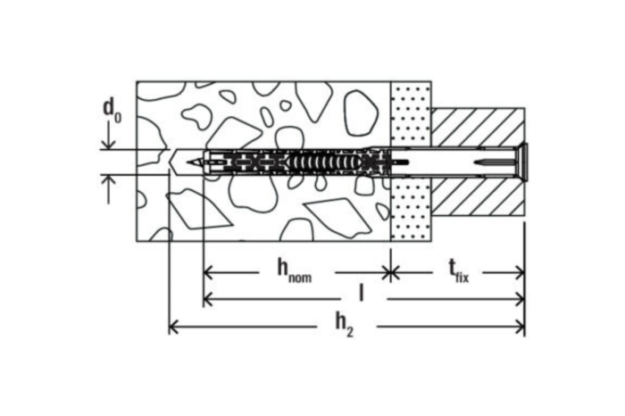 Diblu cu surub DuoXpand 10x100 mm T K NV - 4 buc [5]