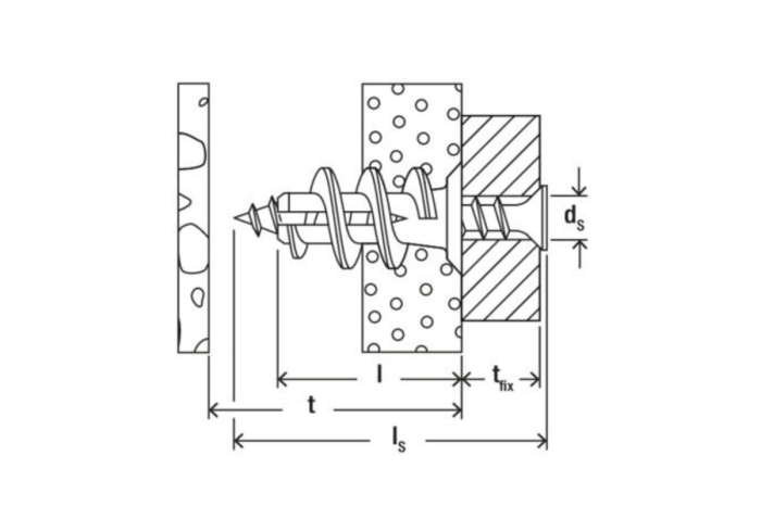 Diblu cu surub pentru rigips GK S K NV - 5 buc [4]