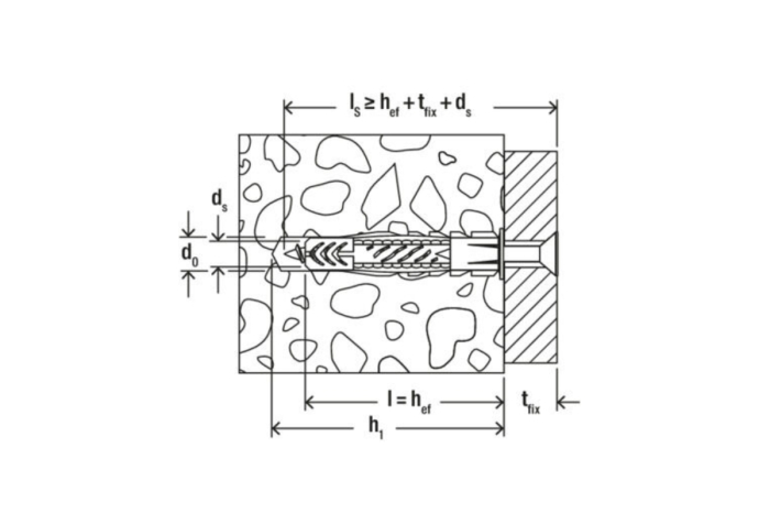 Diblu cu surub UX 10x60 mm S K NV - 4 buc [4]