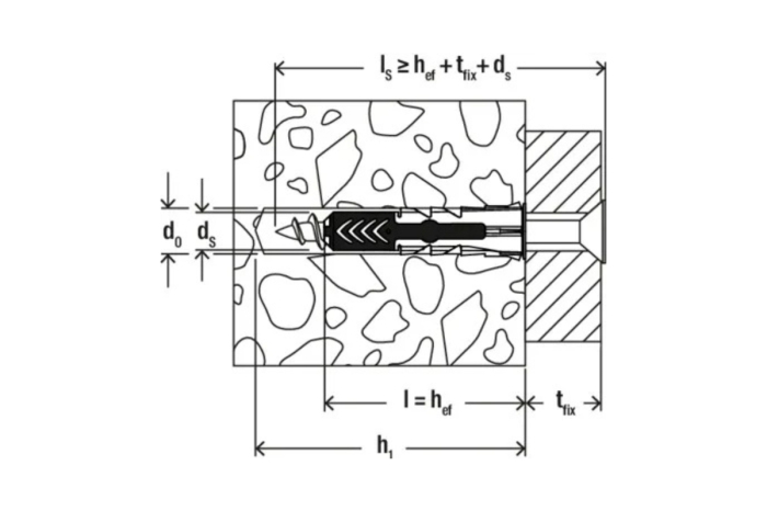 Diblu cu surub DuoPower 6x30 mm S K NV - 12 buc [6]
