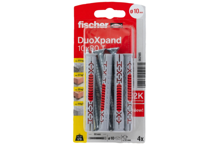 Diblu cu surub DuoXpand 10x80 mm T K NV - 4 buc [2]