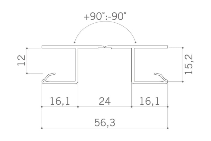 Element imbinare plinta PVC H150 mm, multi-unghi, negru mat [2]