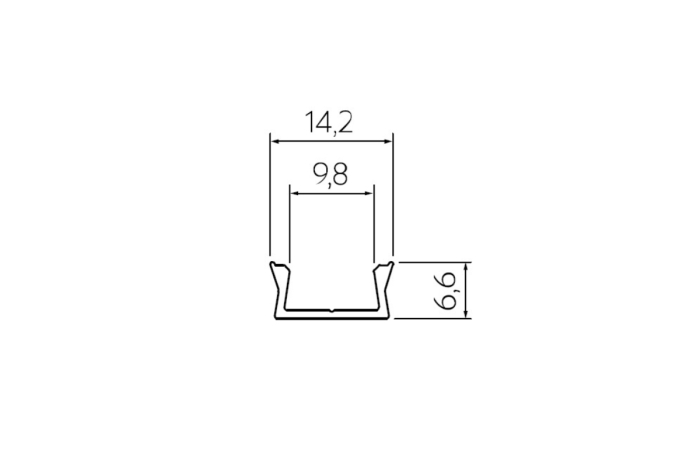 Profil LED aplicat MINI, 3 m, auriu [3]