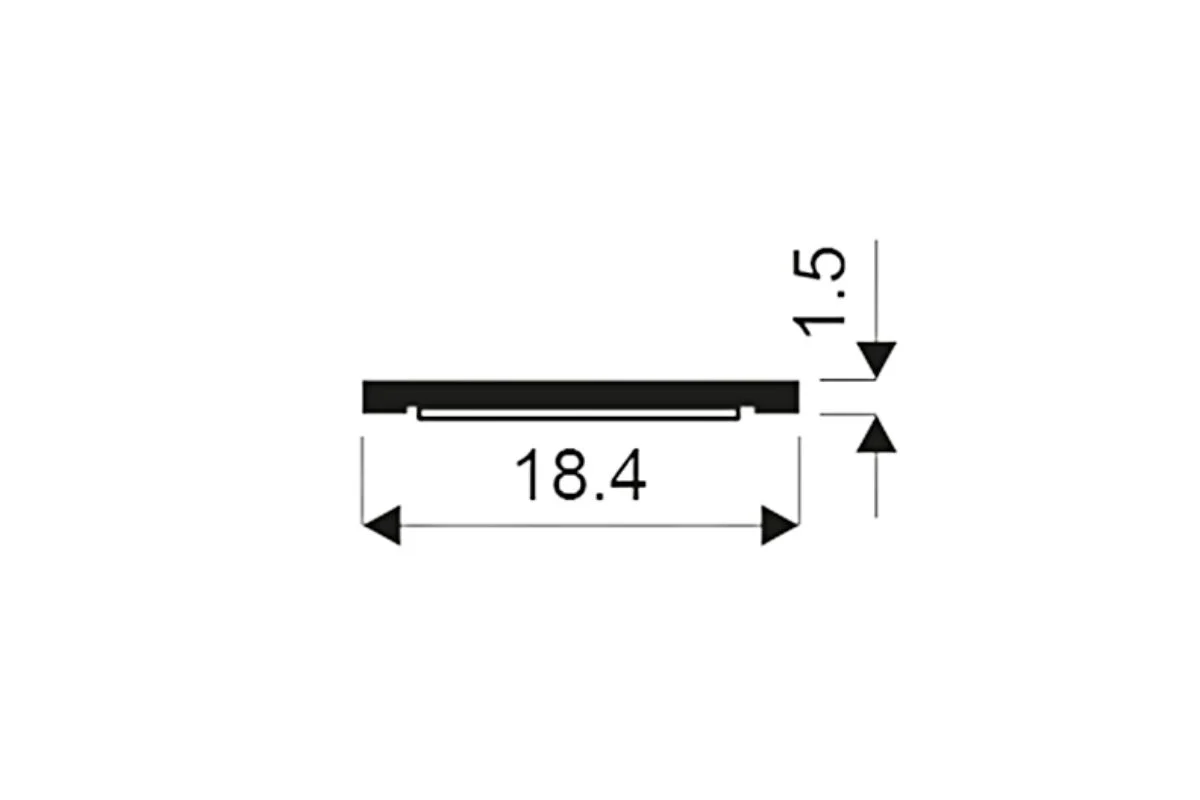 Profil platbanda S18, autoadeziv, 3 m, sampanie [3]
