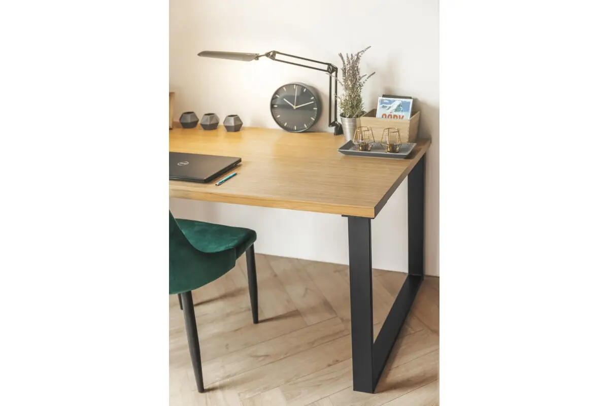 Picior mobila rectangular INDUSTRIA H710 mm, 80x40 mm, negru [2]