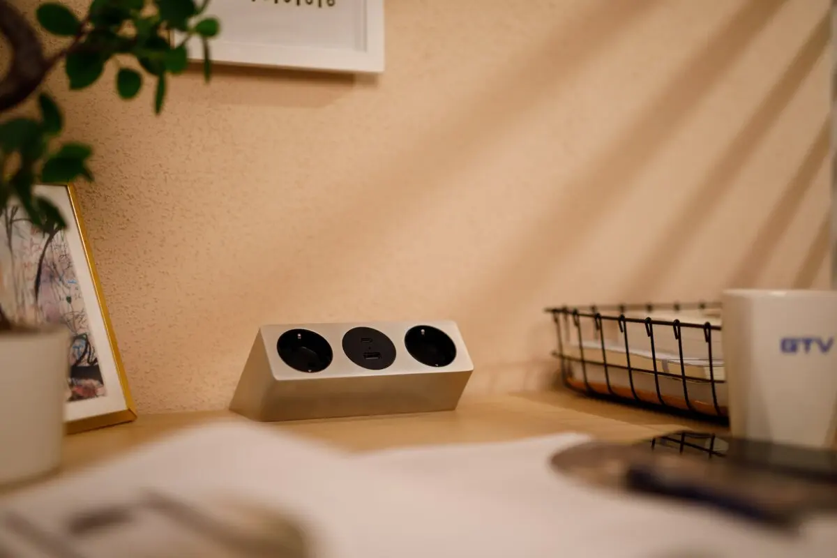 Priza birou SOFITO 2 x Shucko, USB A + C, cablu 1.5 m, inox [7]