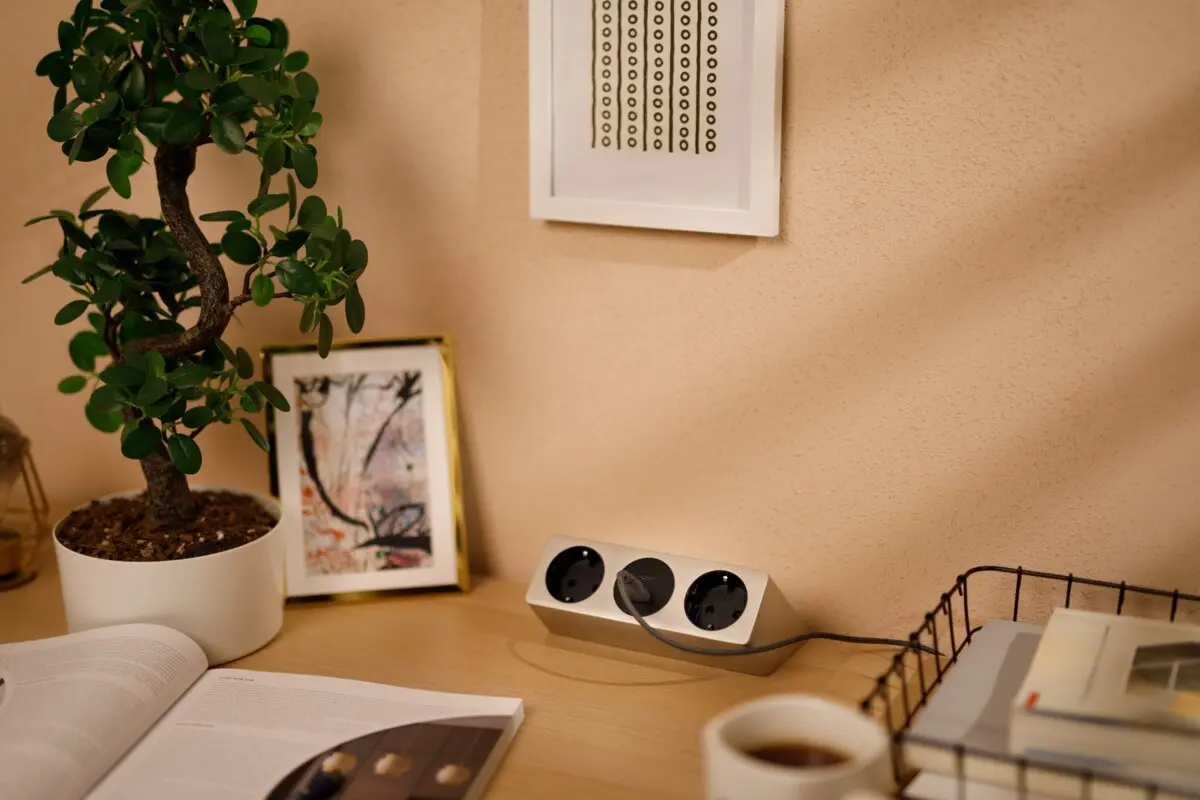 Priza birou SOFITO 2 x Shucko, USB A + C, cablu 1.5 m, inox [6]