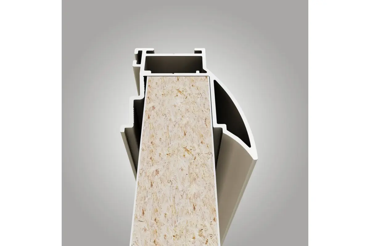 Profil maner NOVO S 2.7 m, pal 16/18 mm, sticla 4 mm, negru mat [4]