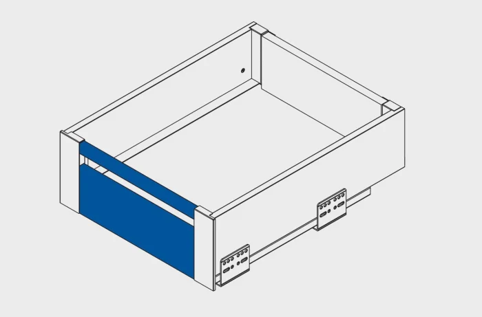 Kit sertar interior AxisPro H120 mm, negru mat [2]