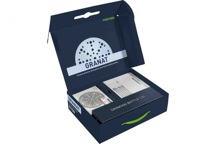 Foaie abraziva Granat STF D150/48 GR - set 60 buc + cadou sticla bauturi 1 litru [2]