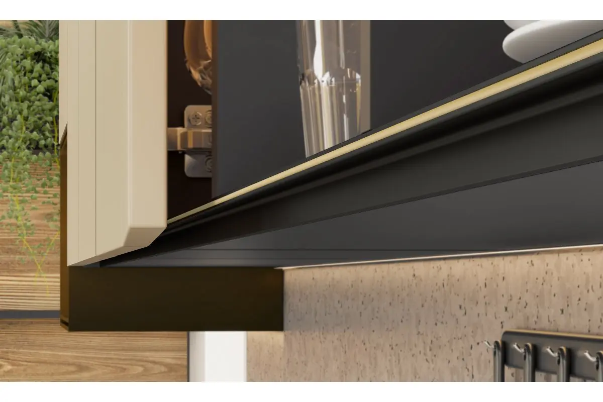 Garnitura din cauciuc pentru profil corp suspendat GLAX, 10 m, gold [3]