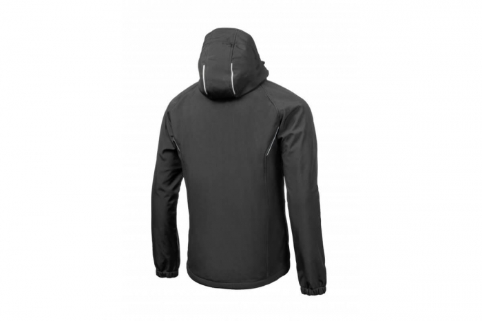 Geaca cu gluga DITTER, softshell, neagra [2]