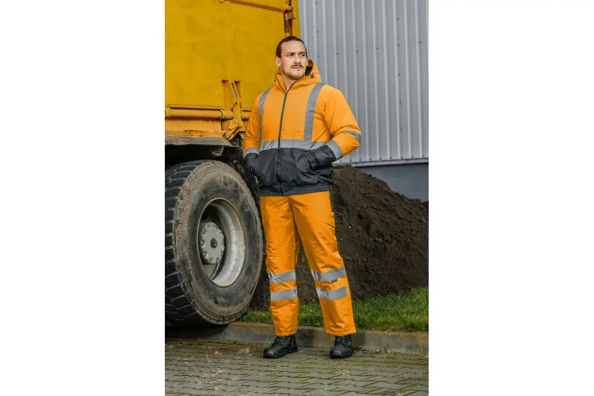 Geaca impermeabila OKER, orange, L [4]