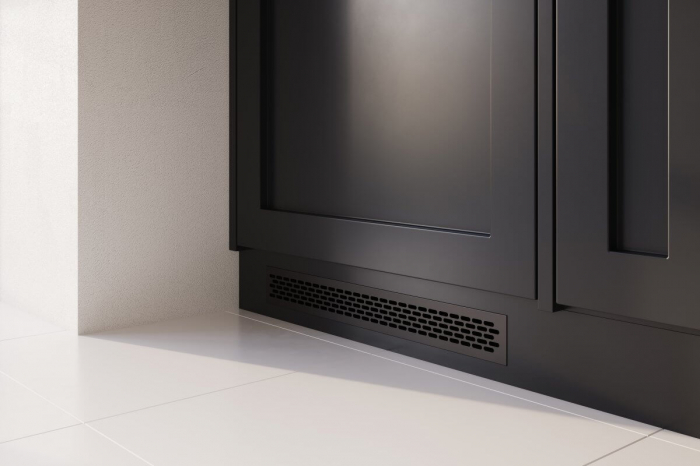 Grila ventilatie aluminiu, negru mat [2]