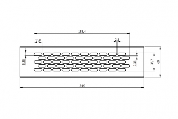 Grila ventilatie aluminiu, auriu [5]