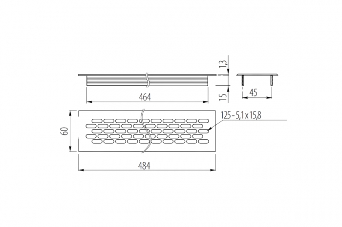 Grila ventilatie aluminiu, auriu [5]