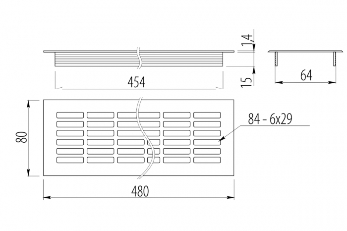 Grila ventilatie antracit [4]