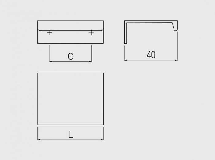 Maner mobila HEXI 150 mm, cromat [4]
