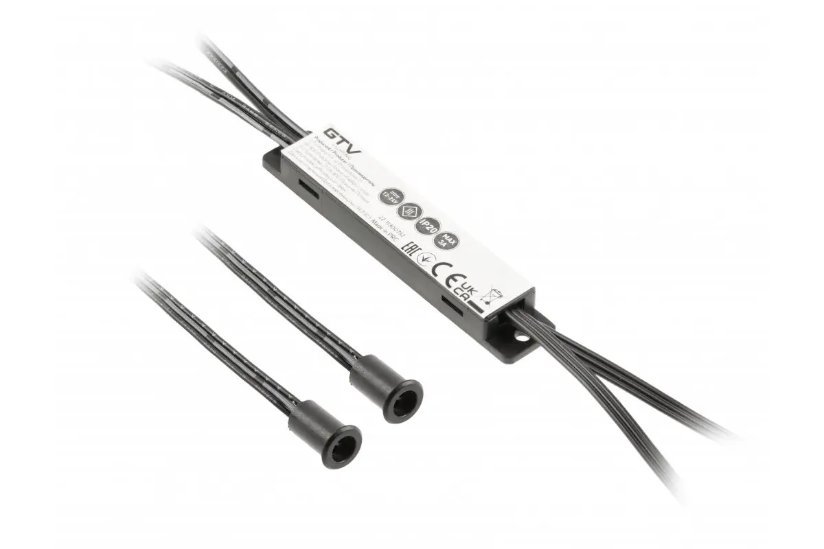 Intrerupator 2 senzori de miscare MIKRO, cablu 2 m, negru [1]