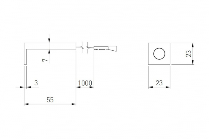 Intrerupator banda led BORD, dimabil, 12-24V, cablu 2 m, gri [3]