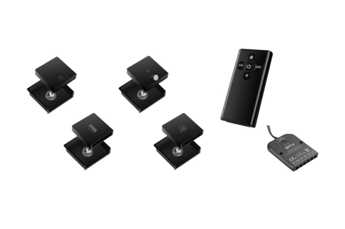 Intrerupator banda LED SKY DOOR wireless, 12V/24V, negru [5]