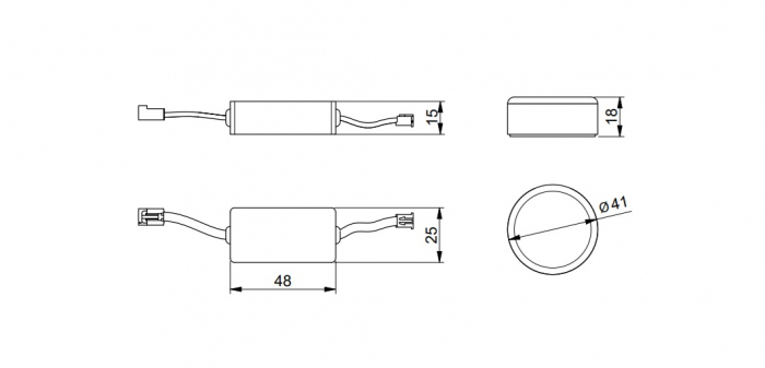 Intrerupator touch wireless, banda led, dimabil, negru mat [5]