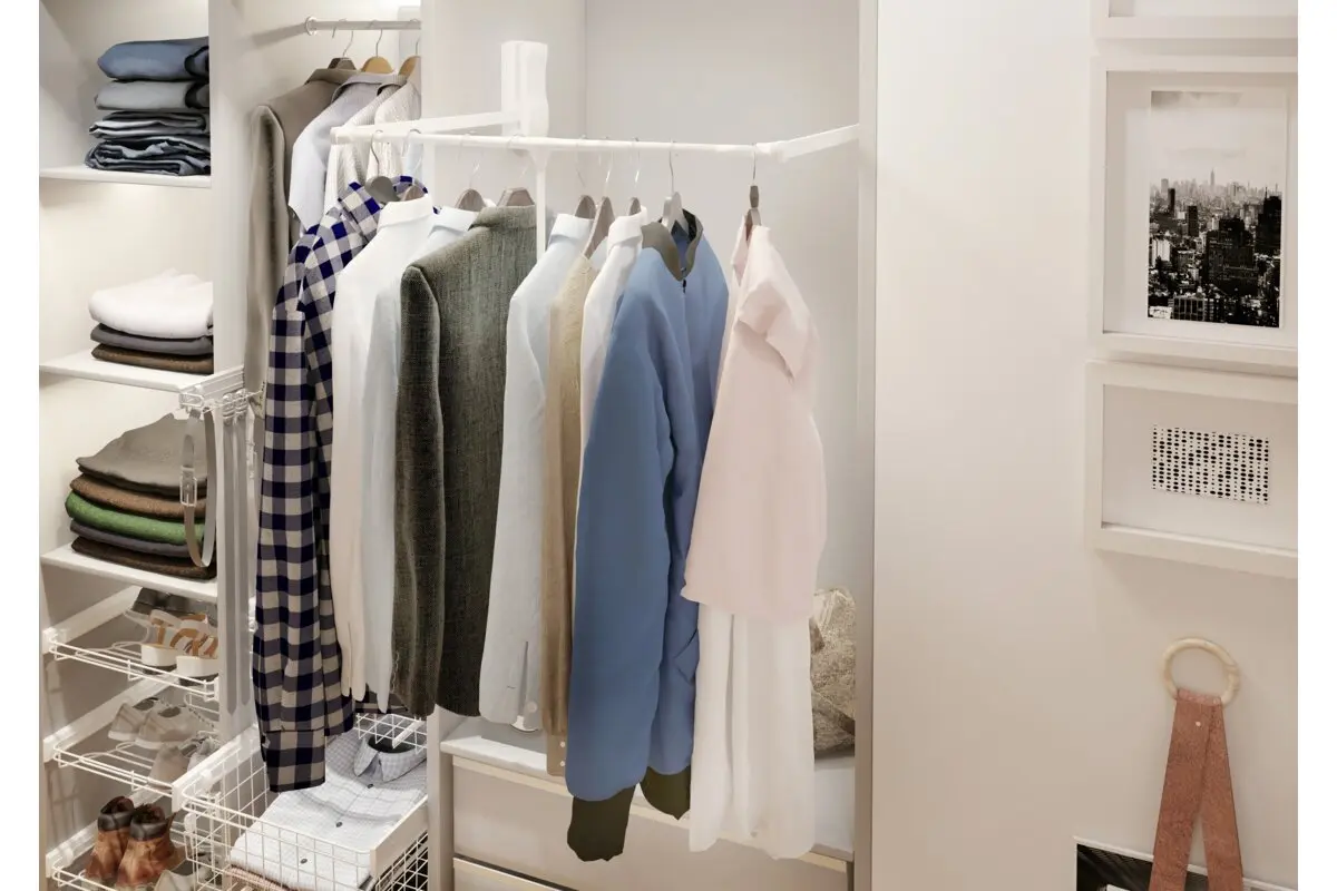 Lift haine reglabil 875-1200 mm, 8 kg, alb mat [7]