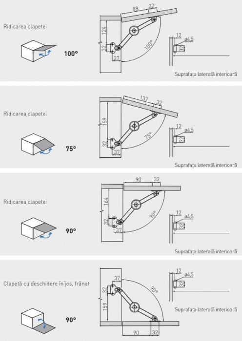 Limitator (piston) tip foarfeca PM-00, crom [4]