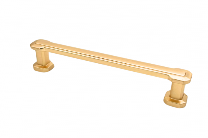 Maner mobila BERLIN 128 mm, brushed gold [2]