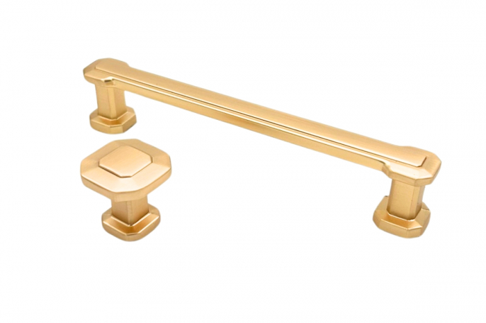 Maner mobila BERLIN 128 mm, brushed gold [5]