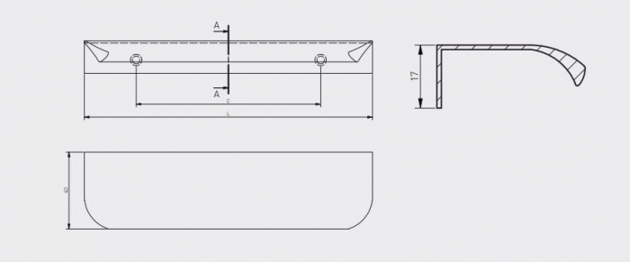Maner mobila HEXA 150 mm, rose gold [5]