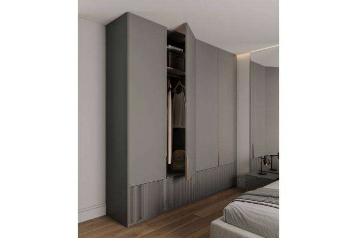 Maner mobila HEXA LONG 1200 mm, brushed gold [2]