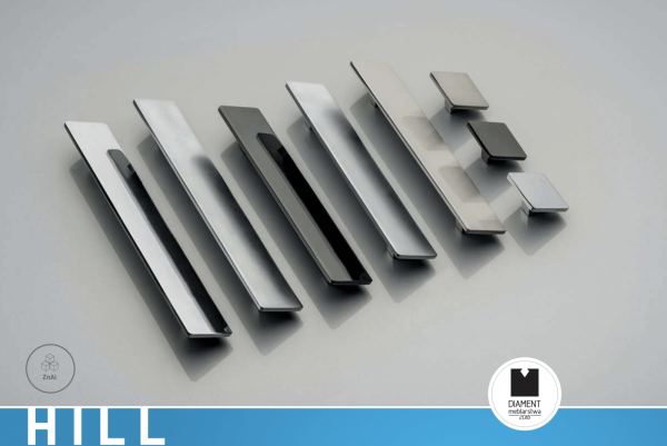 Maner mobila HILL 128 mm, inox [2]