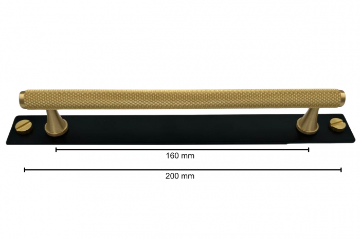 Maner mobila HK0054 160 mm, alama + sild negru [6]